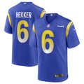 Johnny Hekker Los Angeles Rams Game Player Jersey - Royal