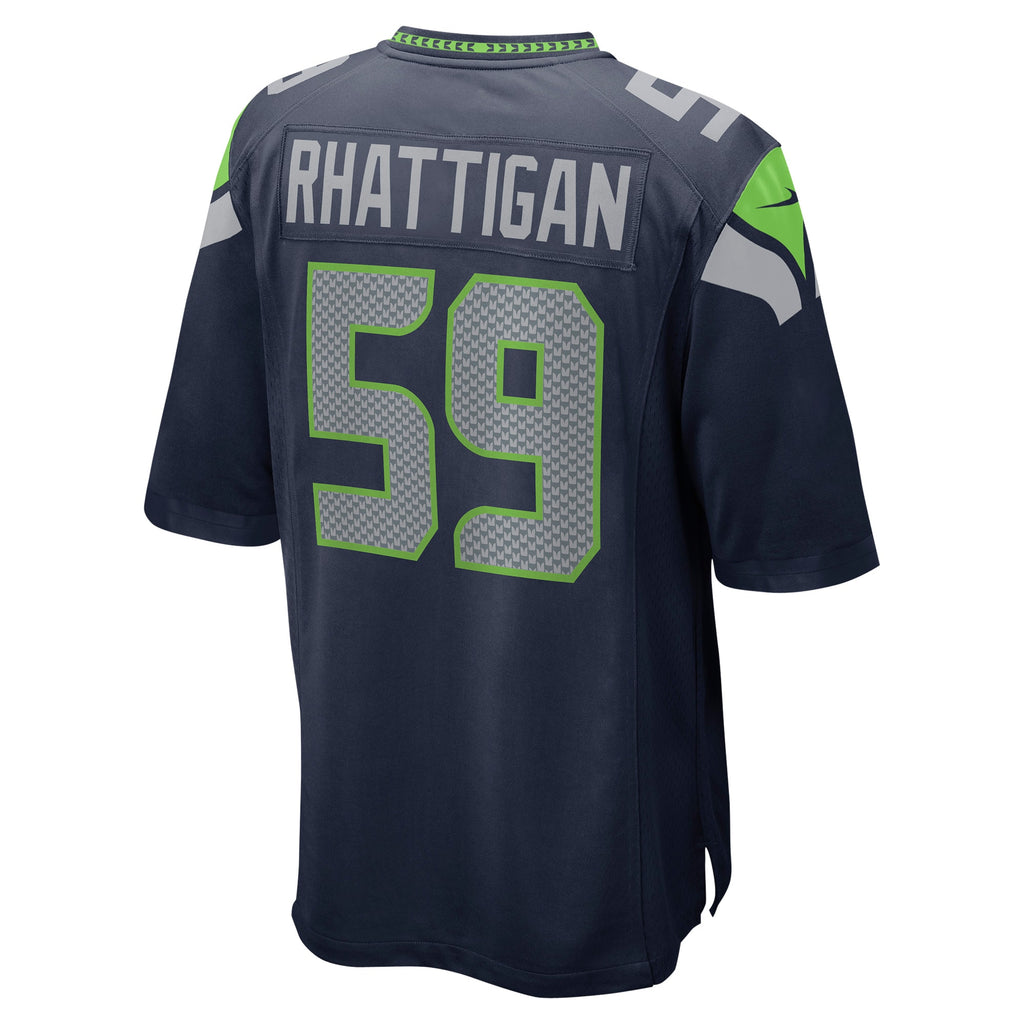 Jon Rhattigan Seattle Seahawks Game Jersey - College Navy