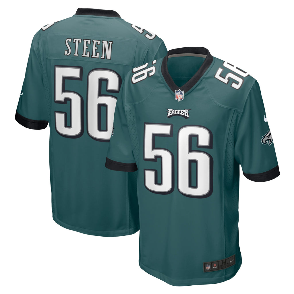 Tyler Steen Philadelphia Eagles Team Game Jersey - Midnight Green