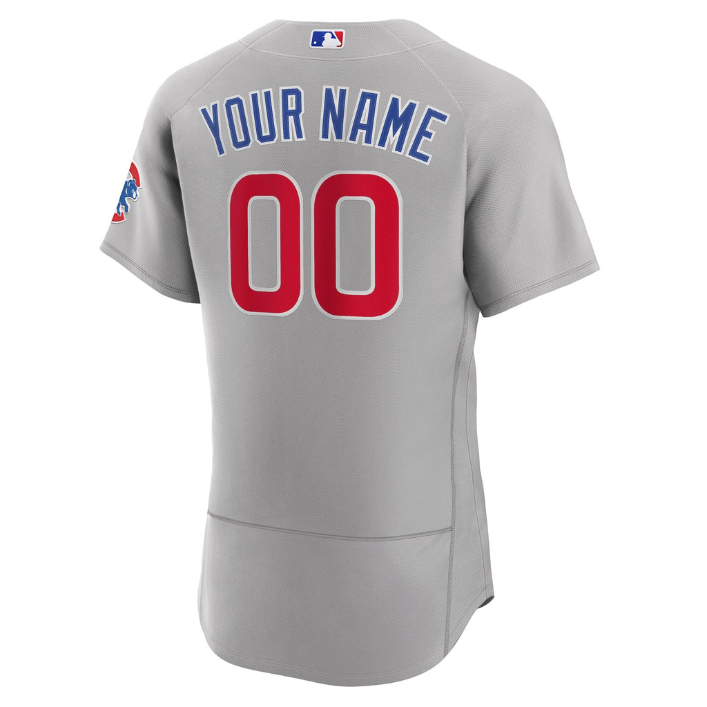 Chicago Cubs Road Authentic Custom Jersey - Gray