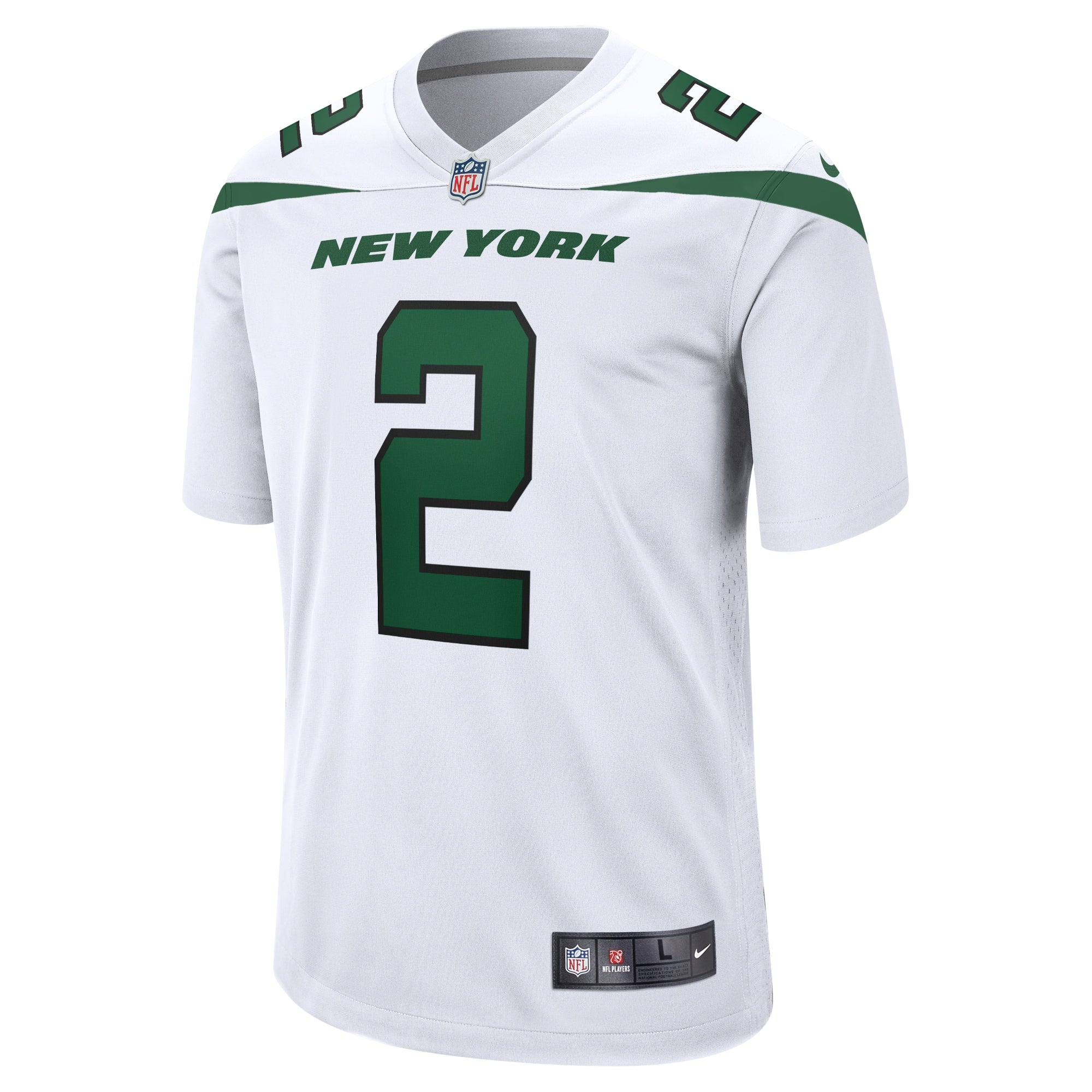 Zach Wilson New York Jets White Game Jersey - White