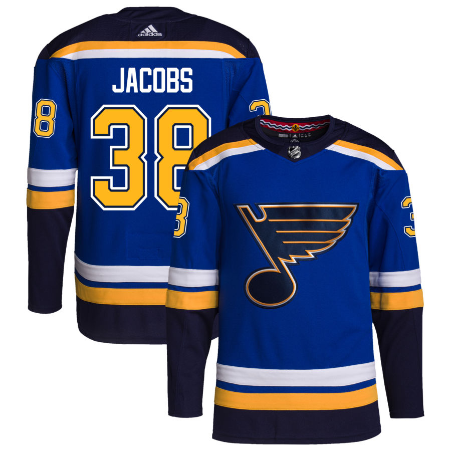 Josh Jacobs St. Louis Blues Home Authentic Pro Jersey - Royal