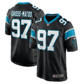 Yetur Gross-Matos Carolina Panthers Player Game Jersey - Black