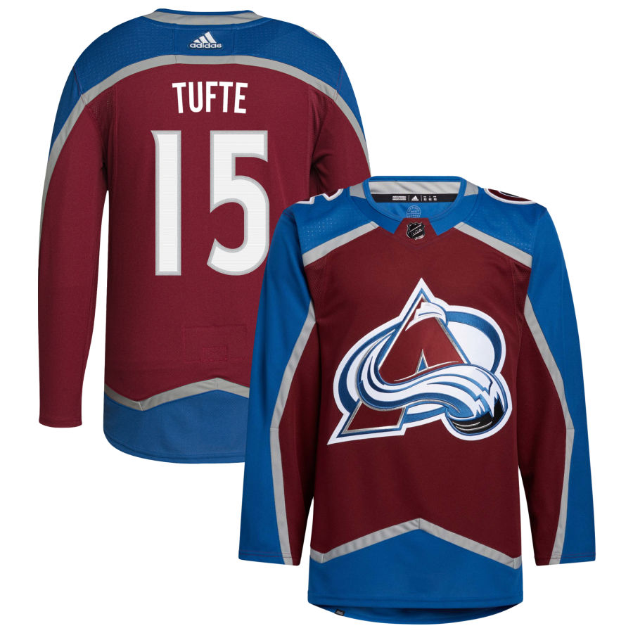 Riley Tufte Colorado Avalanche Home Primegreen Authentic Pro Jersey - Burgundy