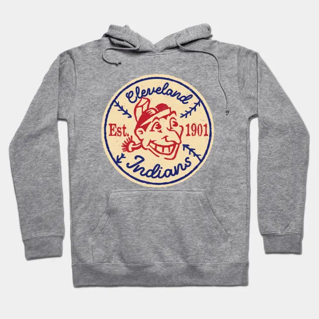Indians Patch By Buck Tee Hoodie