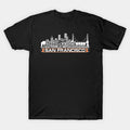 San Francisco Baseball Team All Time Legends, San Francisco City Skyline T-Shirt