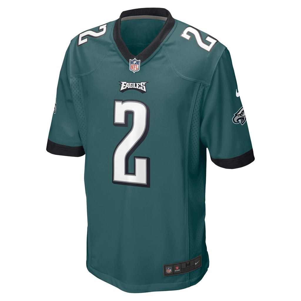 Jalen Hurts Philadelphia Eagles Game Player Jersey - Midnight Green