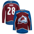 Miles Wood Colorado Avalanche Home Primegreen Authentic Pro Jersey - Burgundy