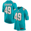 Sam Eguavoen Miami Dolphins Game Jersey - Aqua