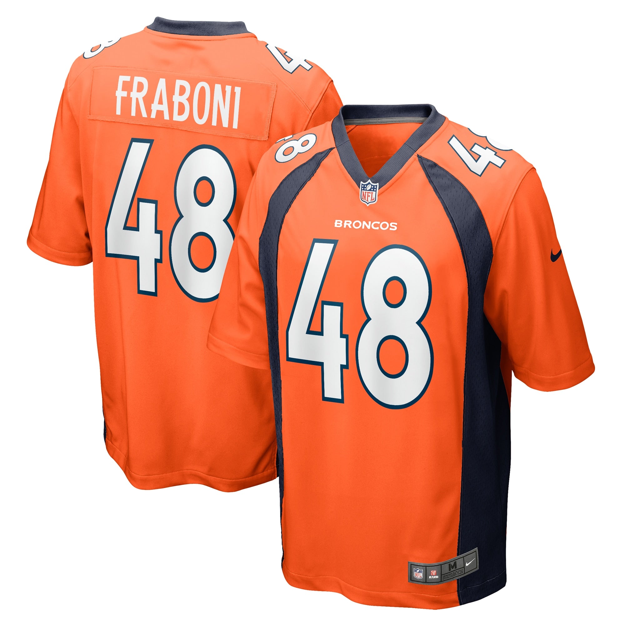 Mitchell Fraboni Denver Broncos Team Game Jersey - ?Orange