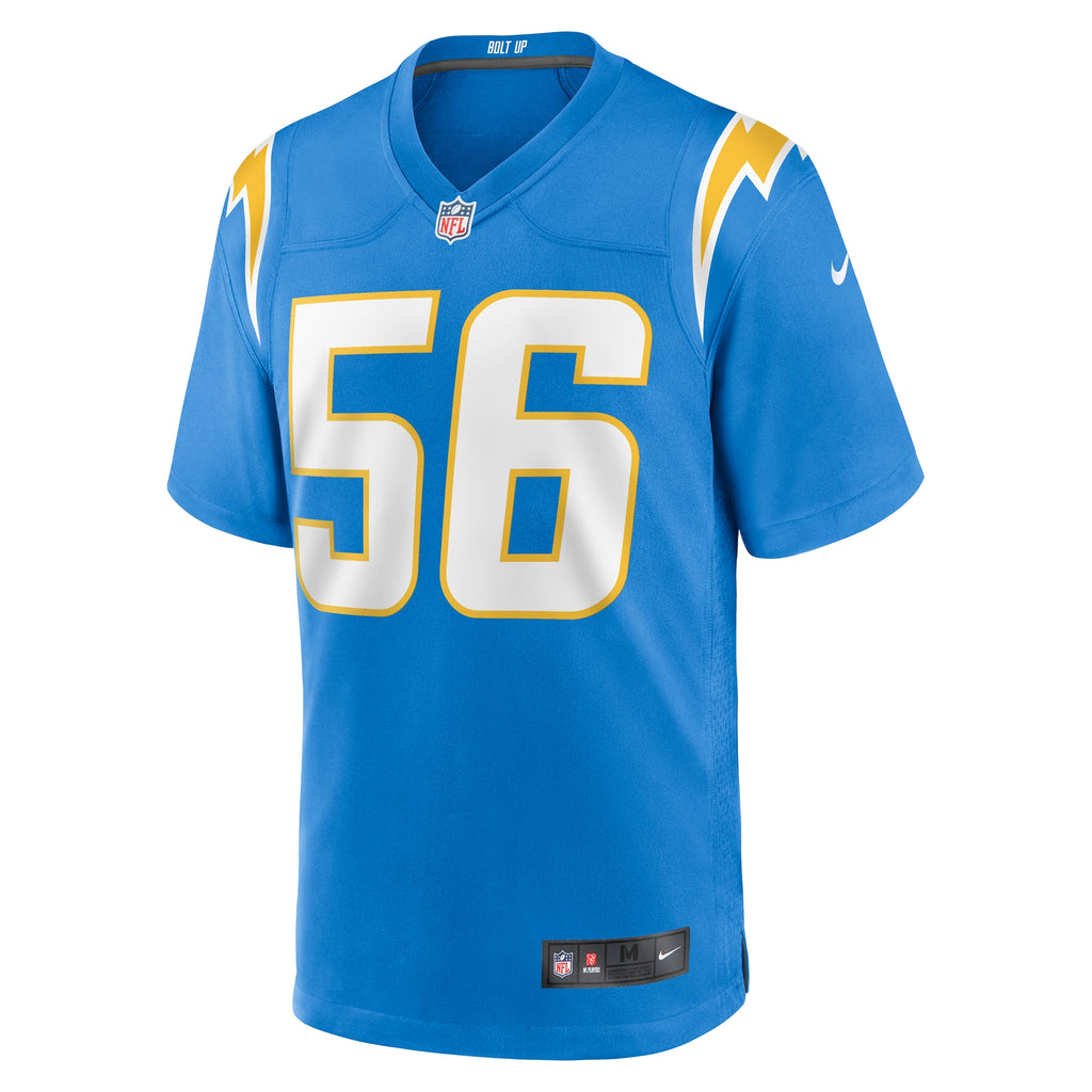 Morgan Fox Los Angeles Chargers Player Game Jersey - Powder Blue