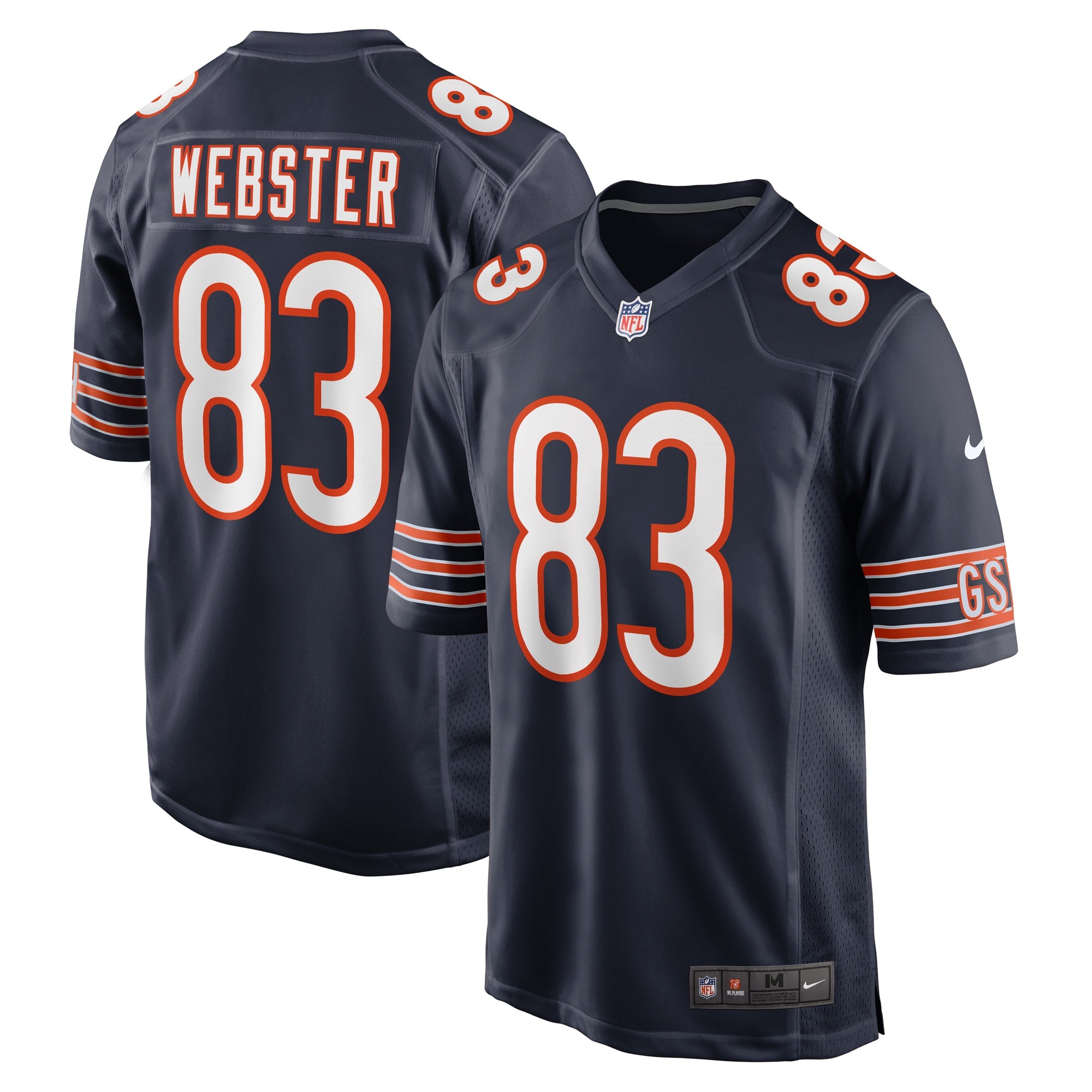 Nsimba Webster Chicago Bears Team Game Jersey - ?Navy