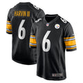 Pressley Harvin III Pittsburgh Steelers Game Jersey - Black