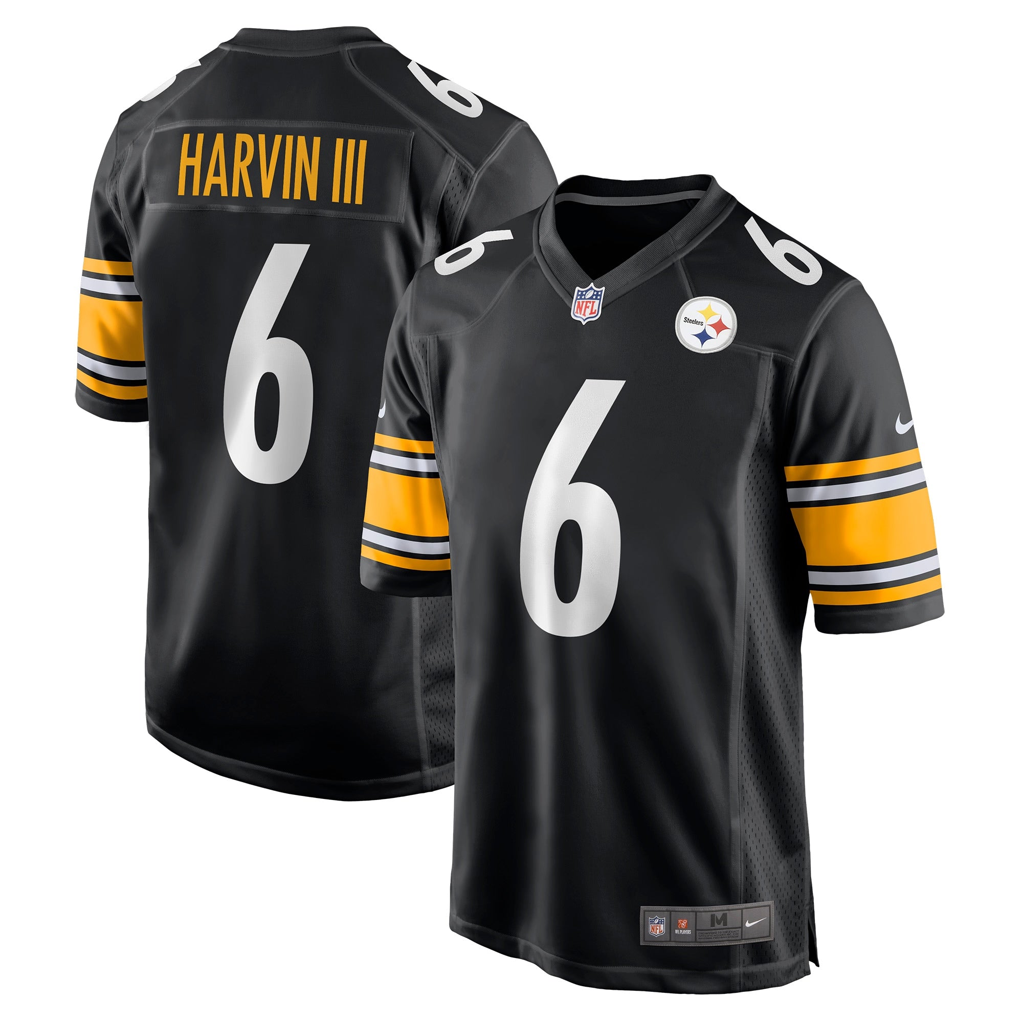 Pressley Harvin III Pittsburgh Steelers Game Jersey - Black