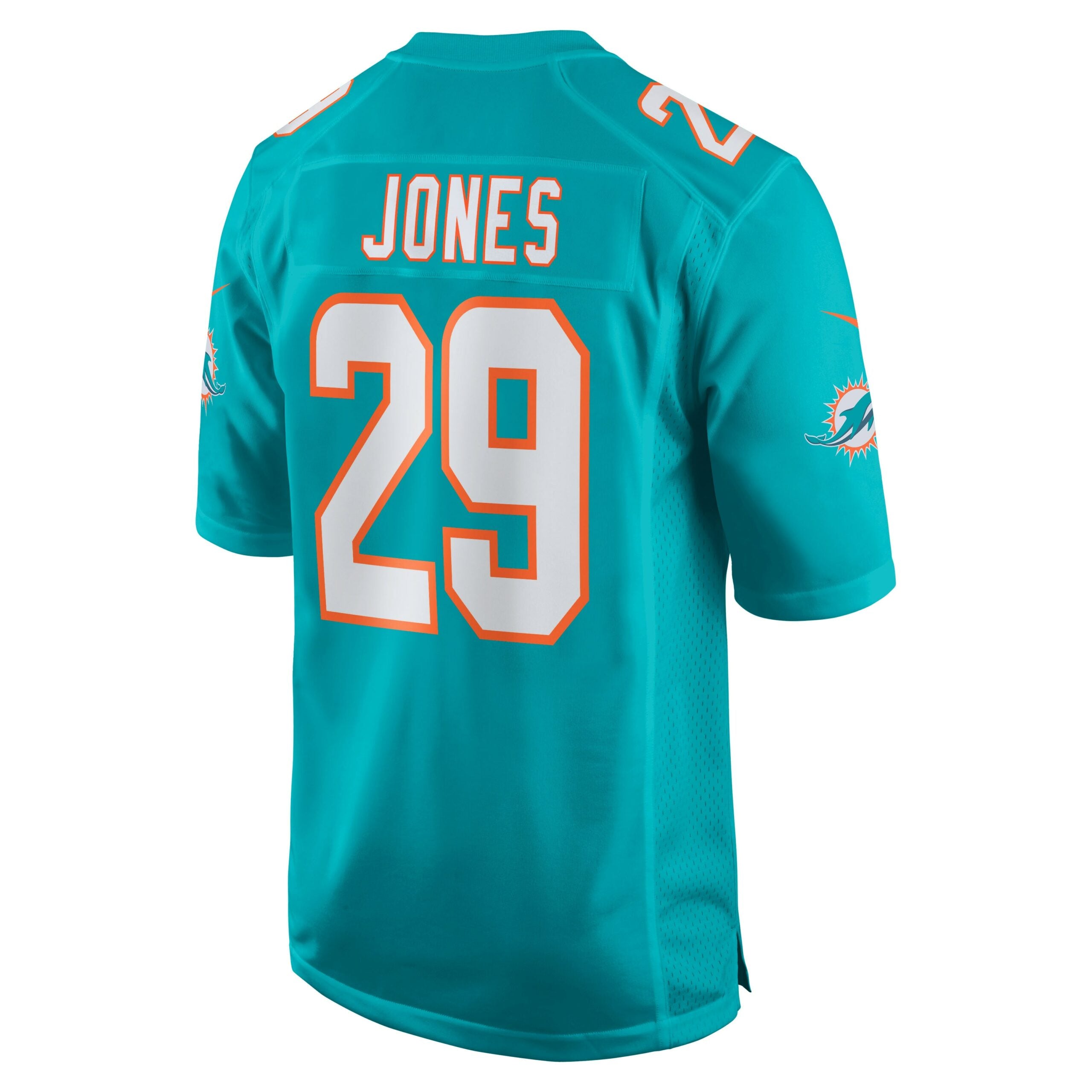 Brandon Jones Miami Dolphins Team Game Jersey - Aqua