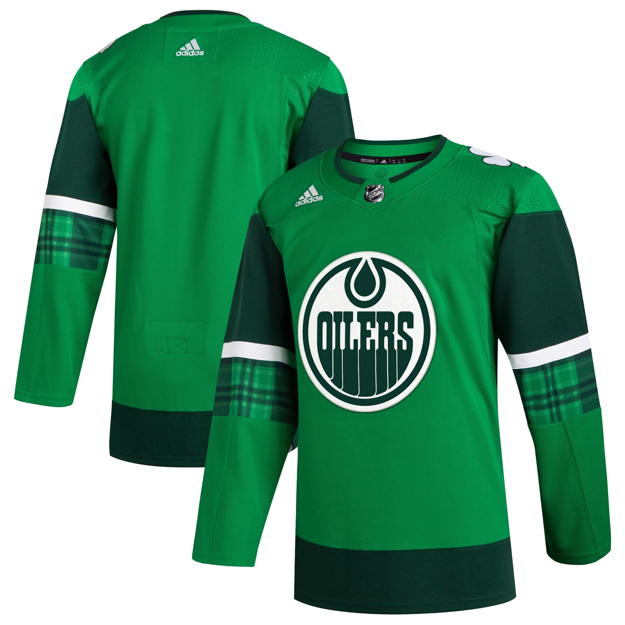 Edmonton Oilers 2023 St. Patrick's Day Primegreen Authentic Jersey - Kelly Green