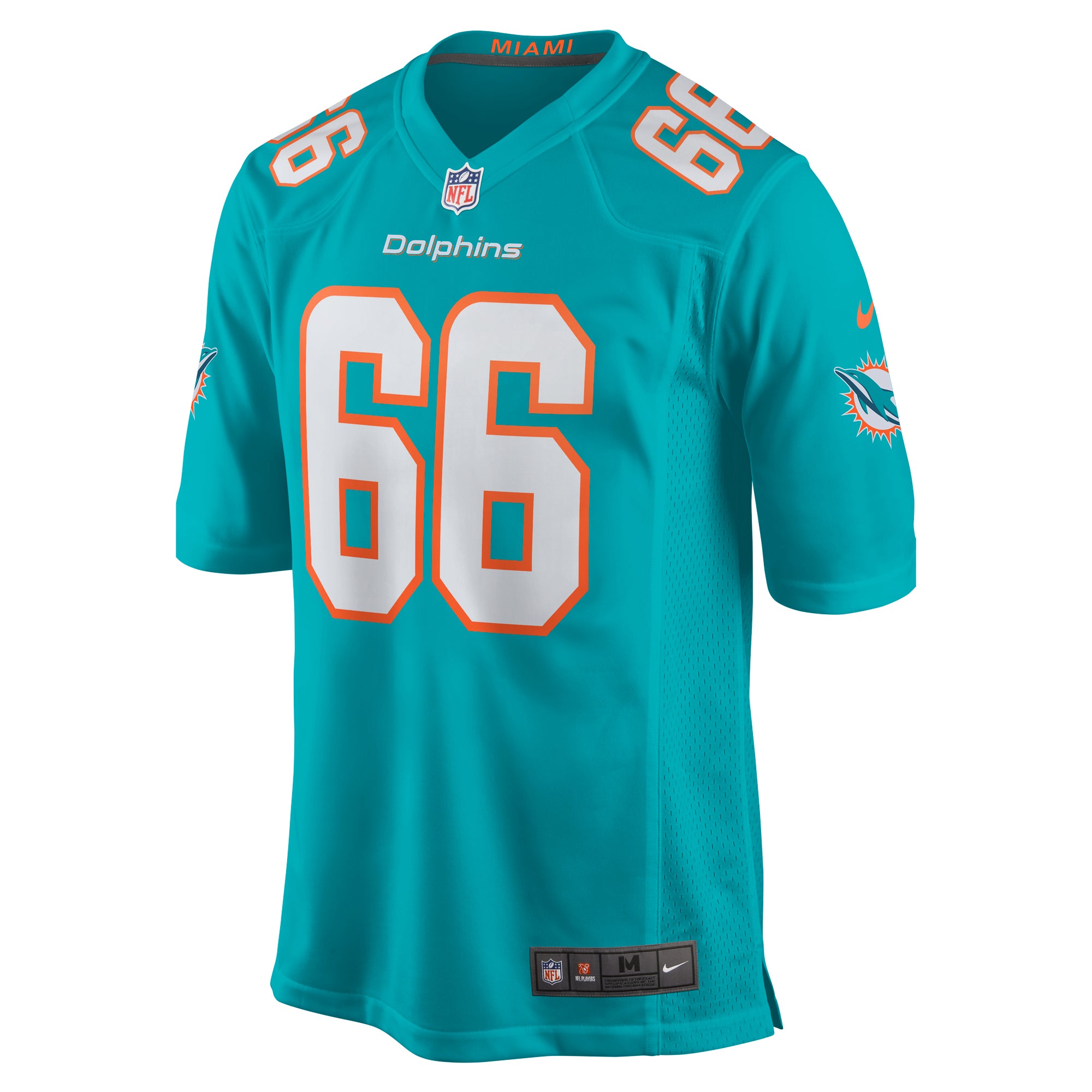Lester Cotton Sr. Miami Dolphins Home Game Player Jersey - Aqua