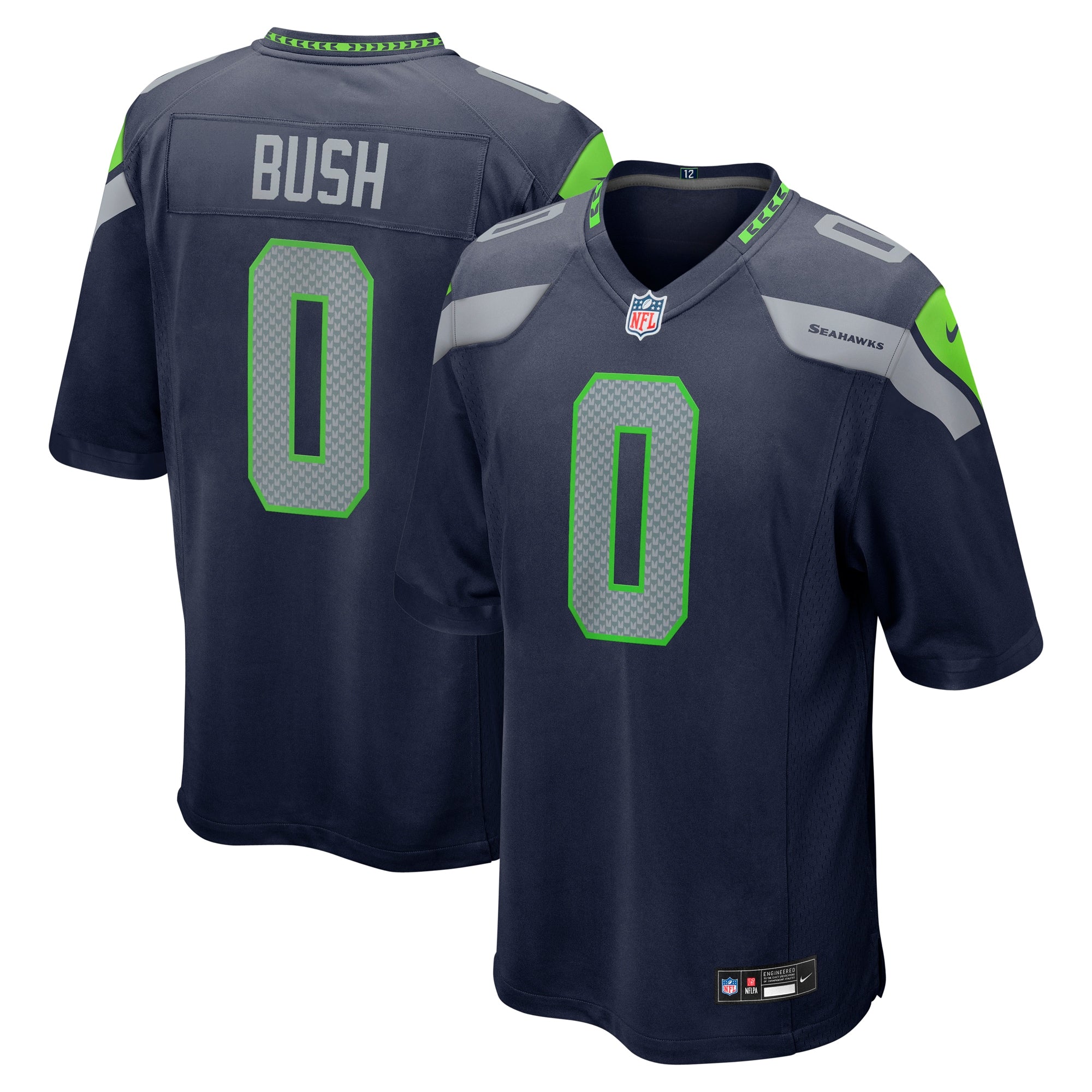Devin Bush Seattle Seahawks Game Jersey - College Navy