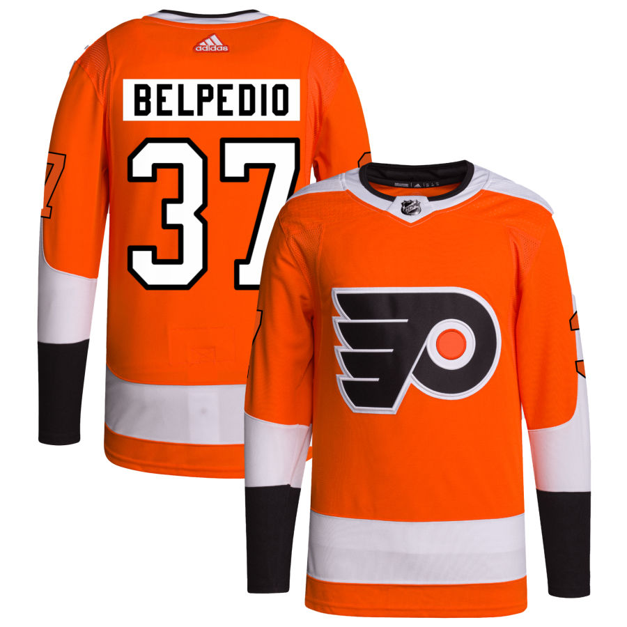 Louie Belpedio Philadelphia Flyers Home Primegreen Authentic Pro Jersey - Orange
