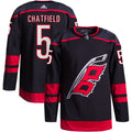 Jalen Chatfield Carolina Hurricanes Alternate Primegreen Authentic Pro Jersey - Black