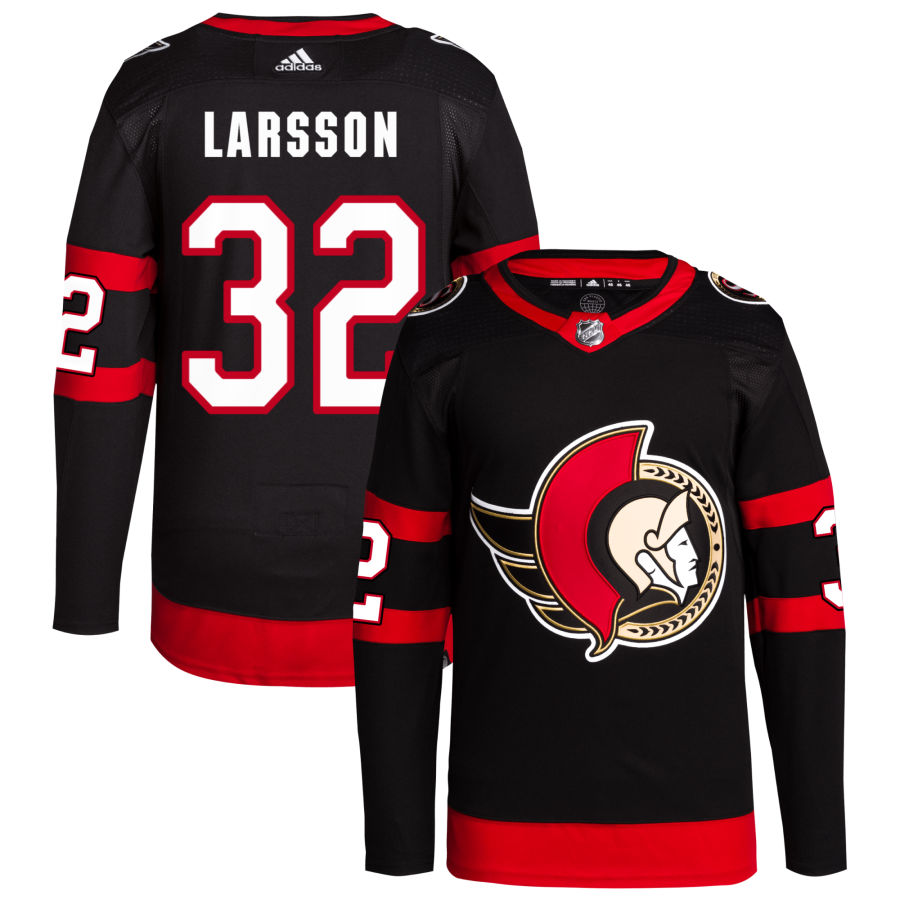 Jacob Larsson Ottawa Senators Home Primegreen Authentic Pro Jersey - Black