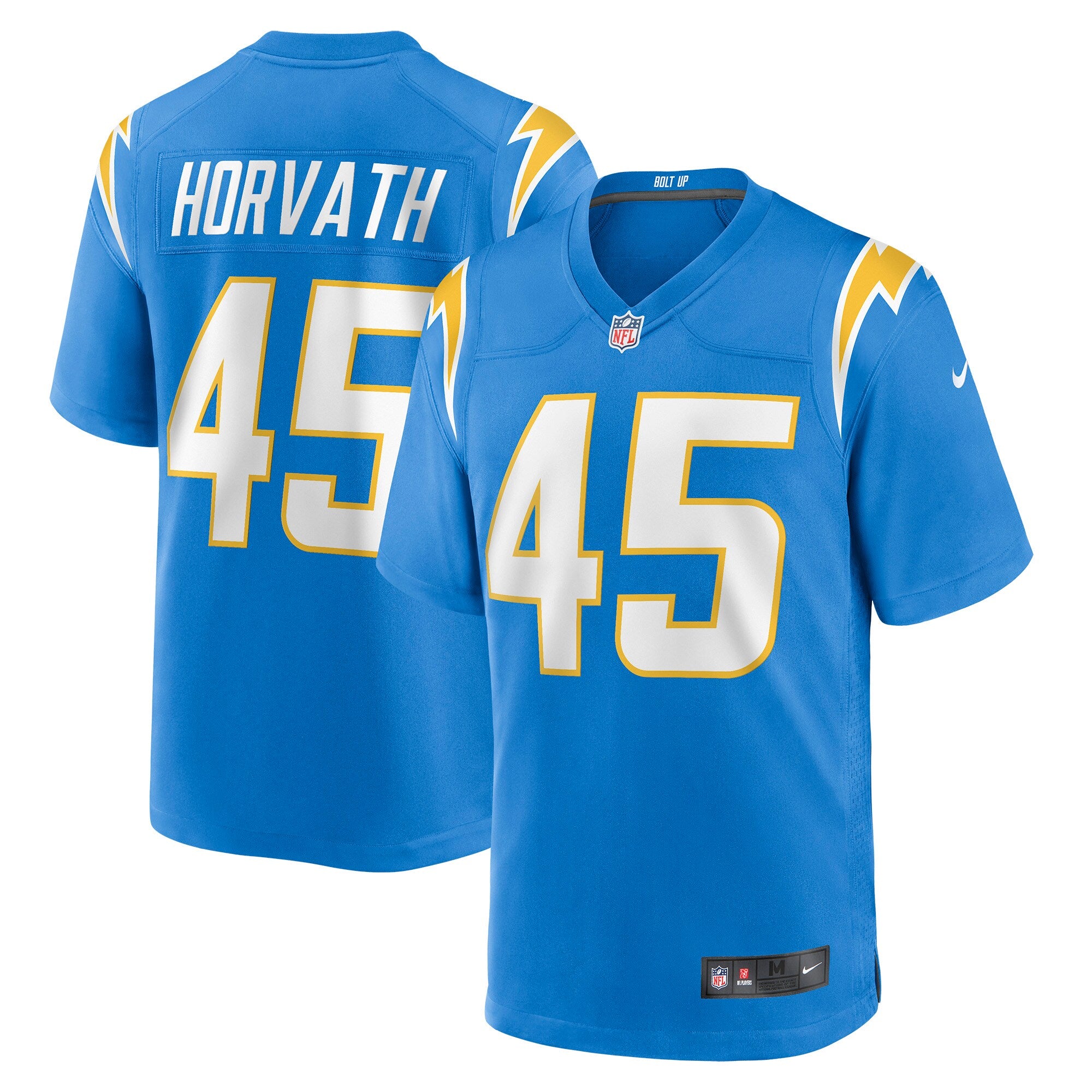 Zander Horvath Los Angeles Chargers Game Jersey - Powder Blue