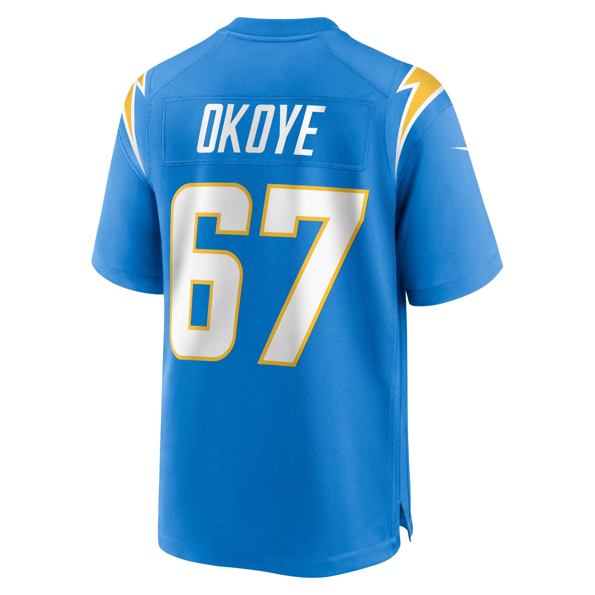 CJ Okoye Los Angeles Chargers Team Game Jersey - ?Powder Blue
