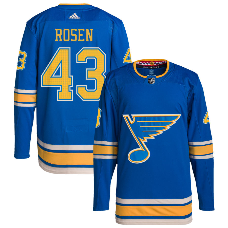 Calle Rosen St. Louis Blues Alternate Authentic Pro Jersey - Blue