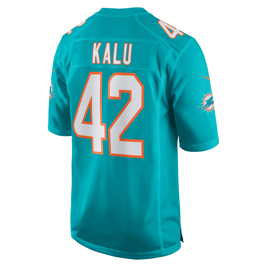 Joshua Kalu Miami Dolphins Team Game Jersey - ?Aqua