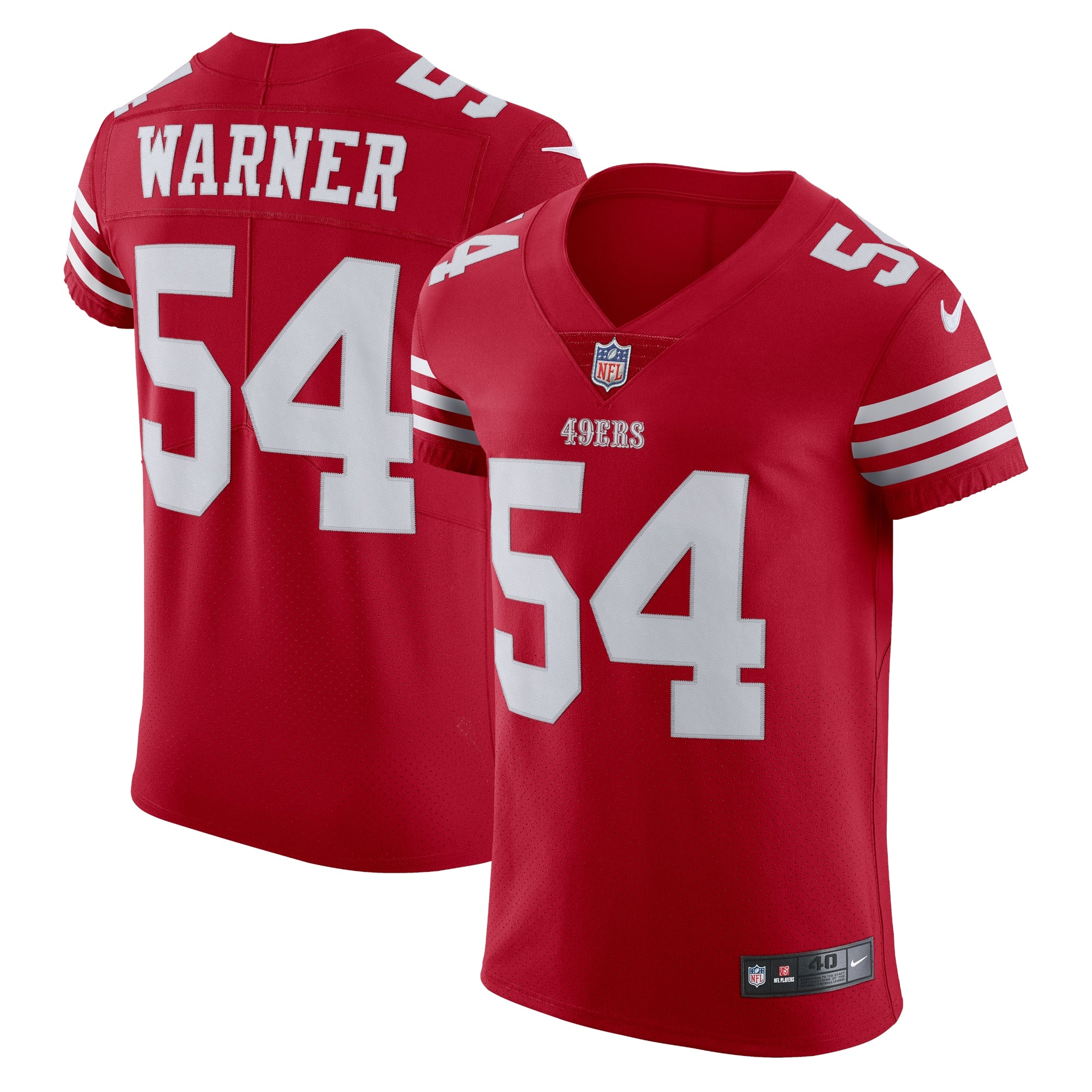 Fred Warner San Francisco 49ers Vapor Elite Jersey - Scarlet