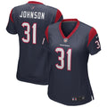 David Johnson Houston Texans Women's Game Player Jersey - Navy