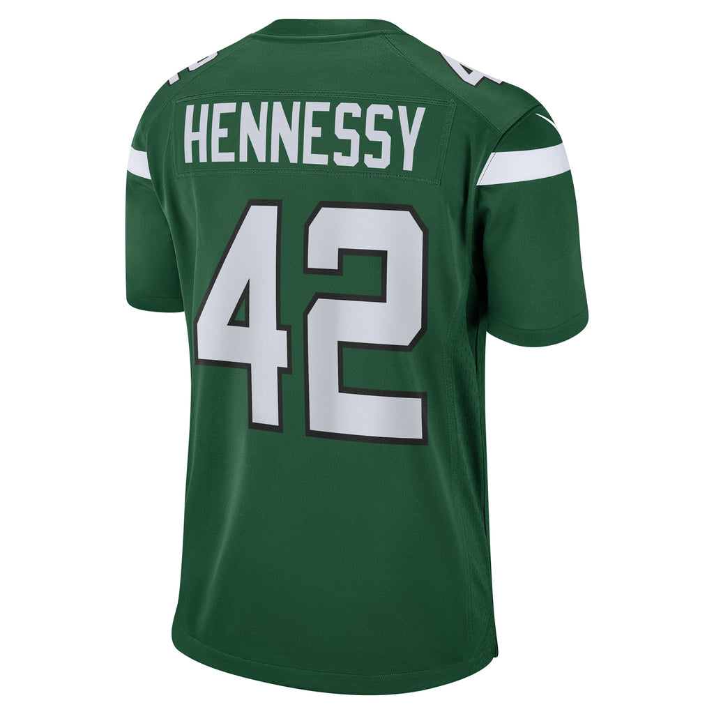 Thomas Hennessy New York Jets Game Jersey - Gotham Green