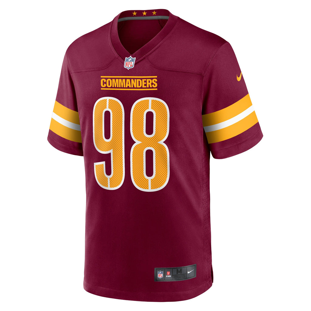 Phidarian Mathis Washington Commanders Player Game Jersey - Burgundy