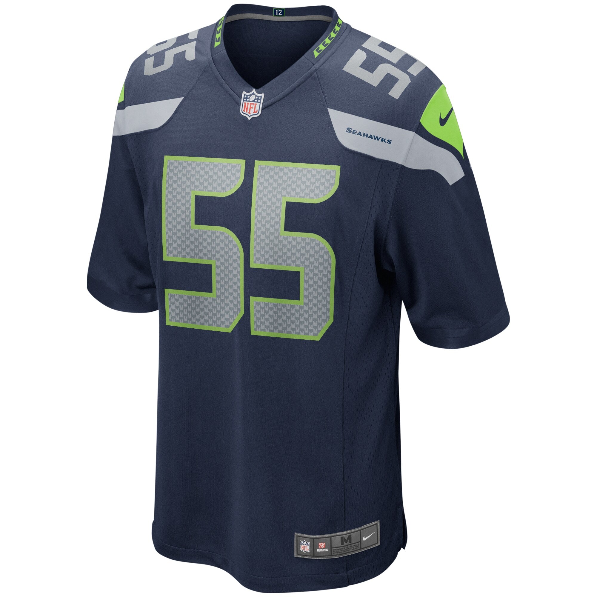 Brian Bosworth Seattle Seahawks Game Retired Player Jersey - College Navy