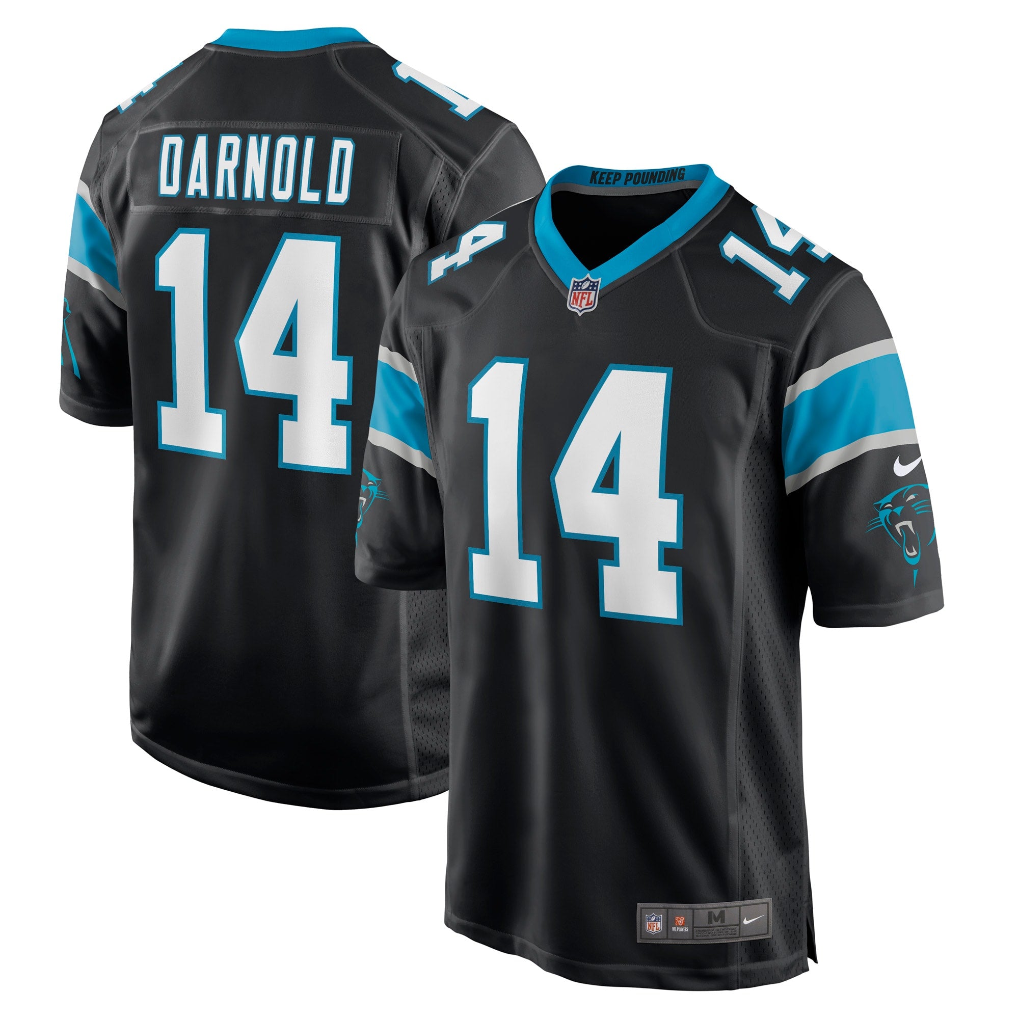 Sam Darnold Carolina Panthers Game Player Jersey - Black