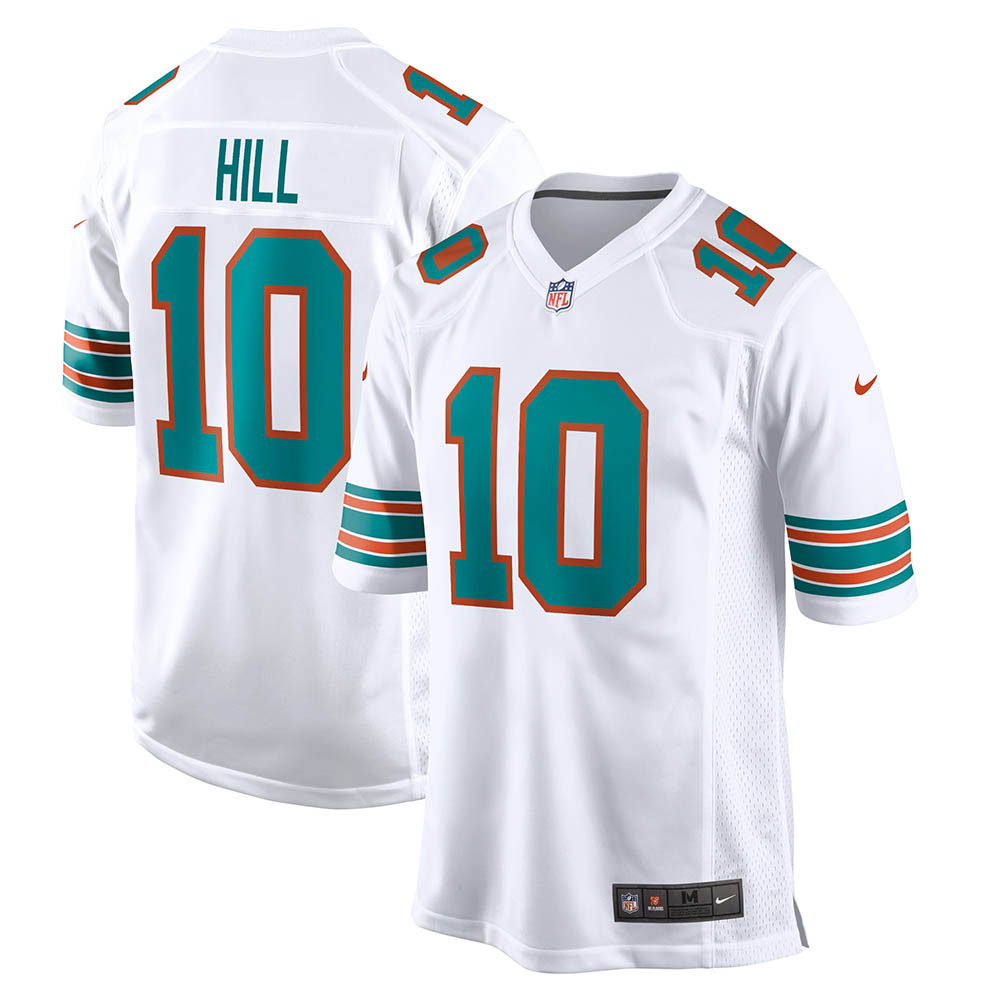 Men's Miami Dolphins Tyreek Hill Alternate Game Jersey White