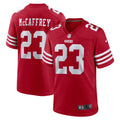 Christian McCaffrey San Francisco 49ers Game Player Jersey - Scarlet