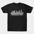 Brooklyn Basketball Team All Time Legends, Brooklyn City Skyline T-Shirt