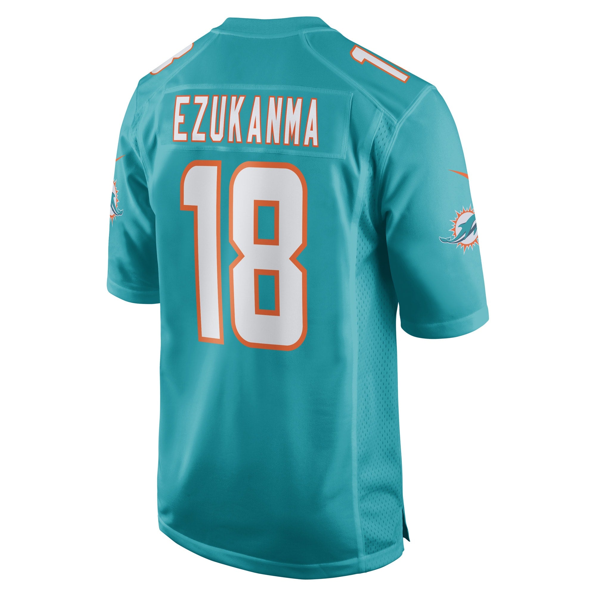 Erik Ezukanma Miami Dolphins Game Player Jersey - Aqua