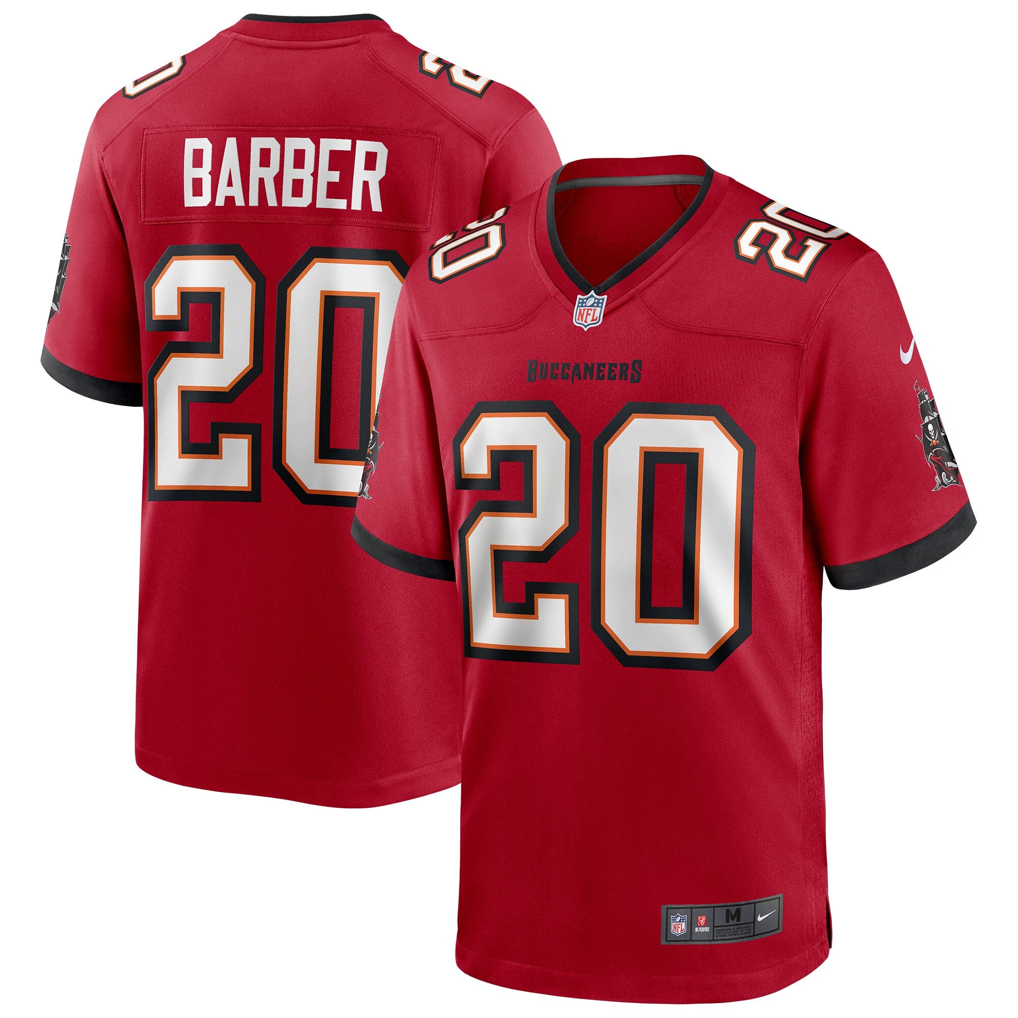 Ronde Barber Tampa Bay Buccaneers Game Retired Player Jersey - Red
