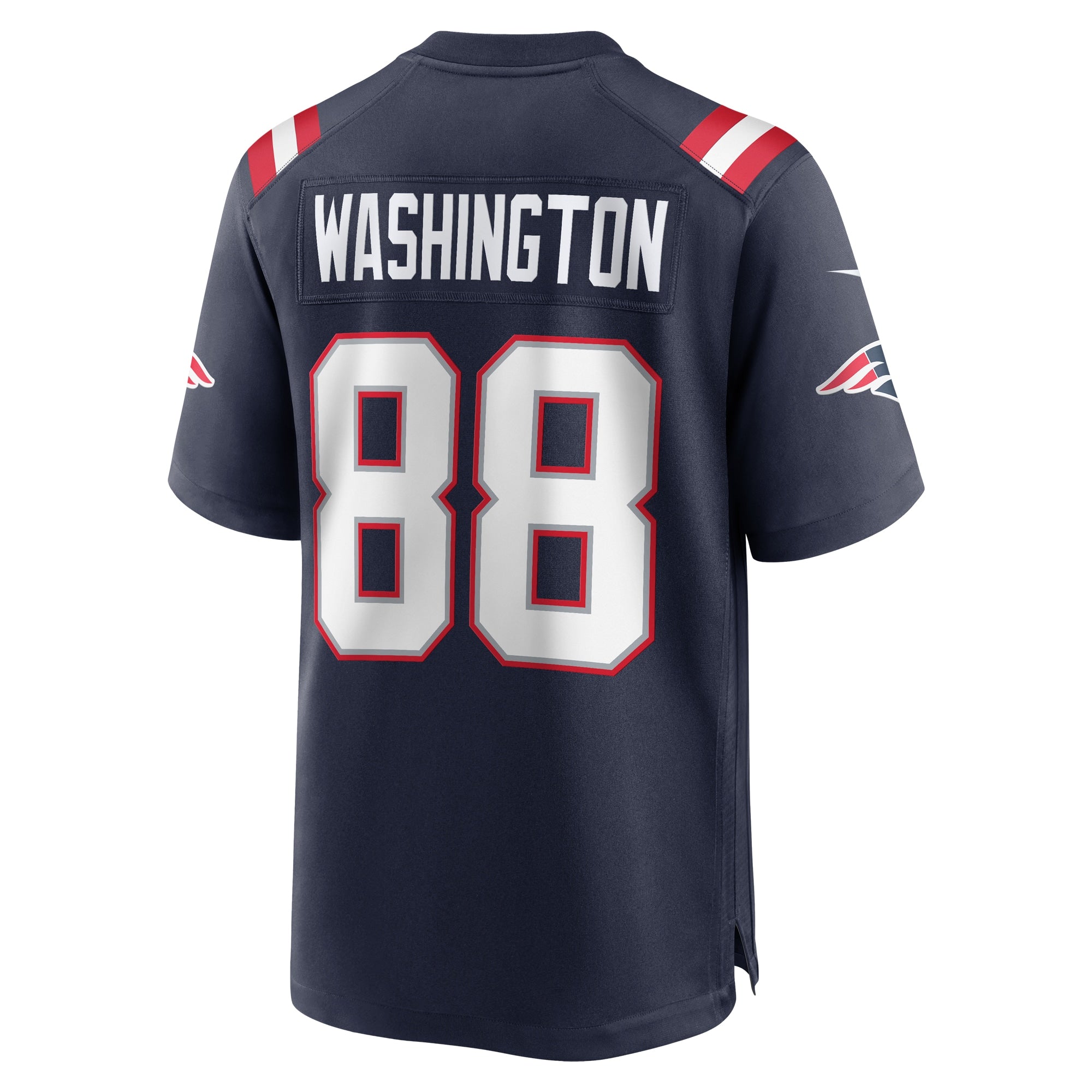 Scotty Washington New England Patriots Home Game Player Jersey - Navy