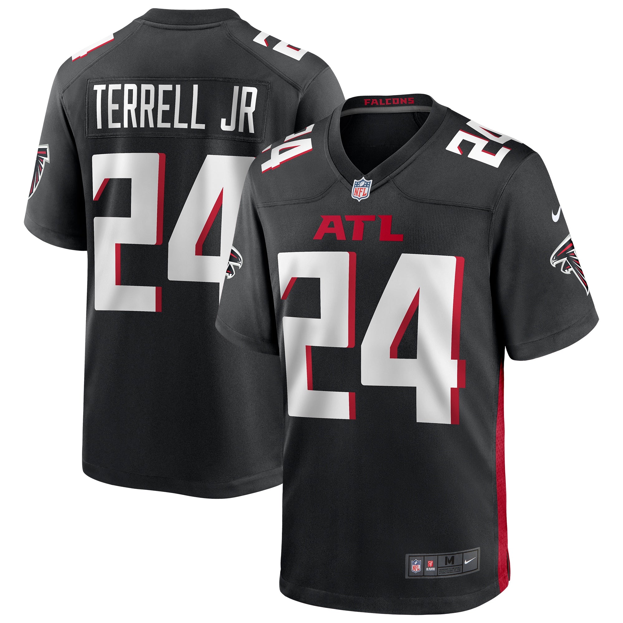 A.J. Terrell Jr. Atlanta Falcons Player Game Jersey - Black