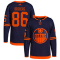 Philip Broberg Edmonton Oilers Alternate Primegreen Authentic Pro Jersey - Navy