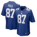 Makai Polk New York Giants Home Game Player Jersey - Royal