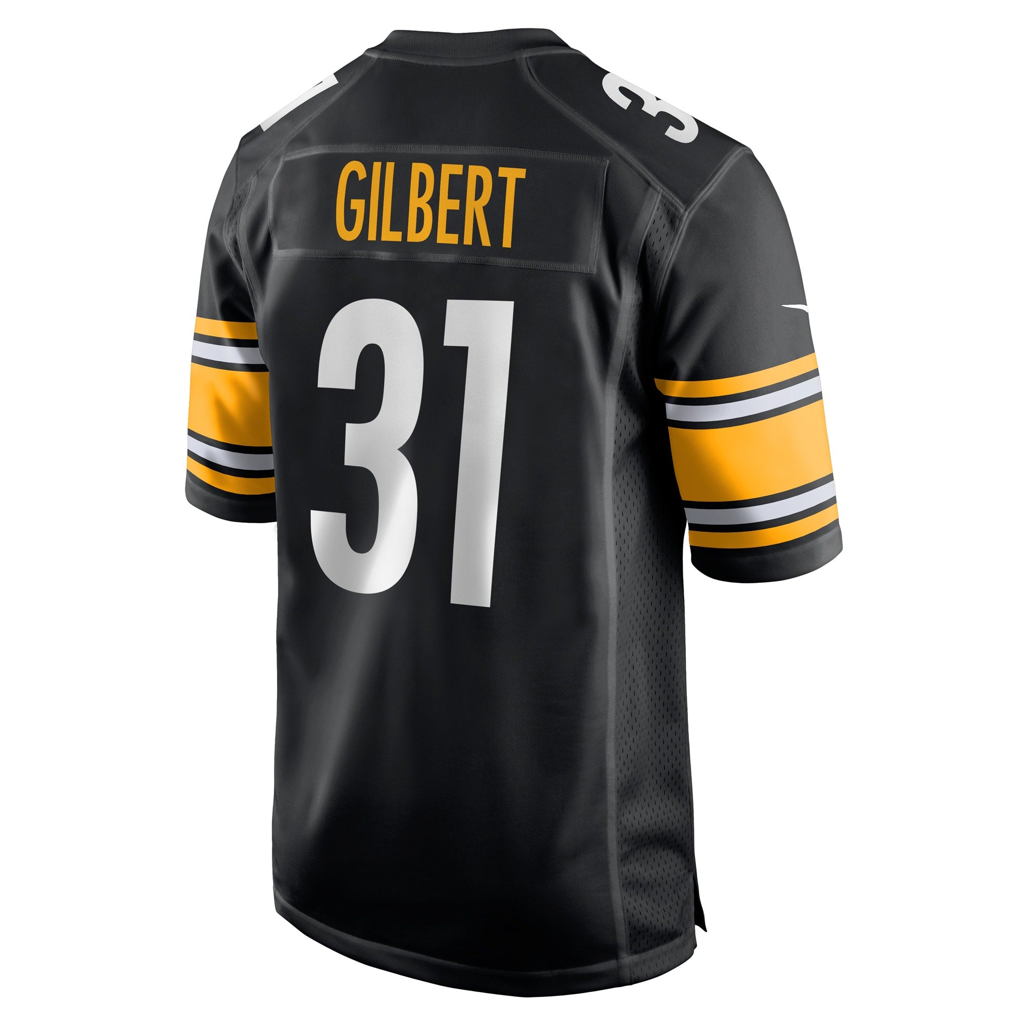 Mark Gilbert Pittsburgh Steelers Game Player Jersey - Black