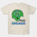 Defunct San Antonio Gunslingers Football Helmet T-Shirt