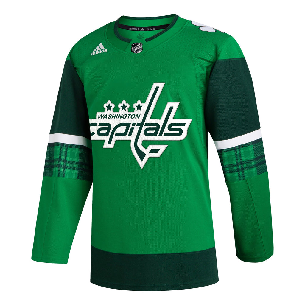 Washington Capitals 2023 St. Patrick's Day Primegreen Authentic Jersey - Kelly Green