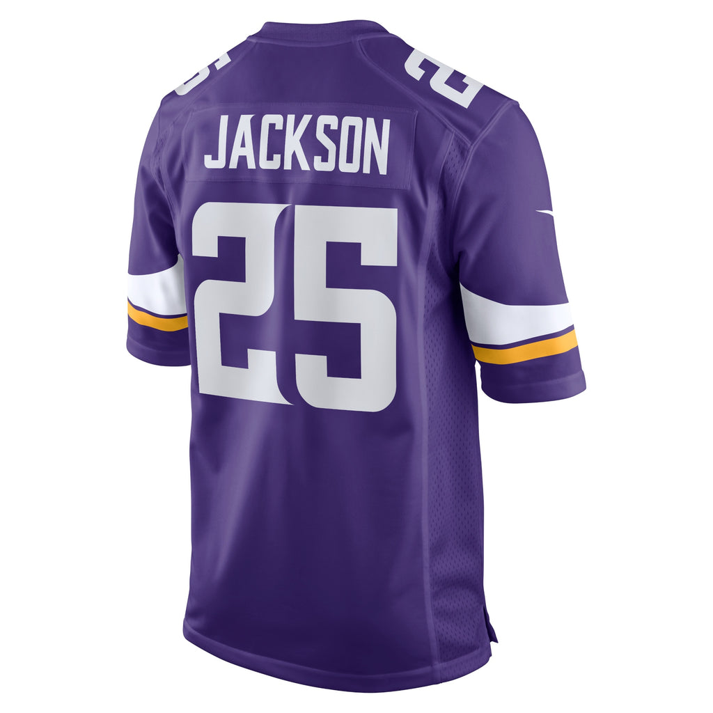 Theo Jackson Minnesota Vikings Home Game Player Jersey - Purple