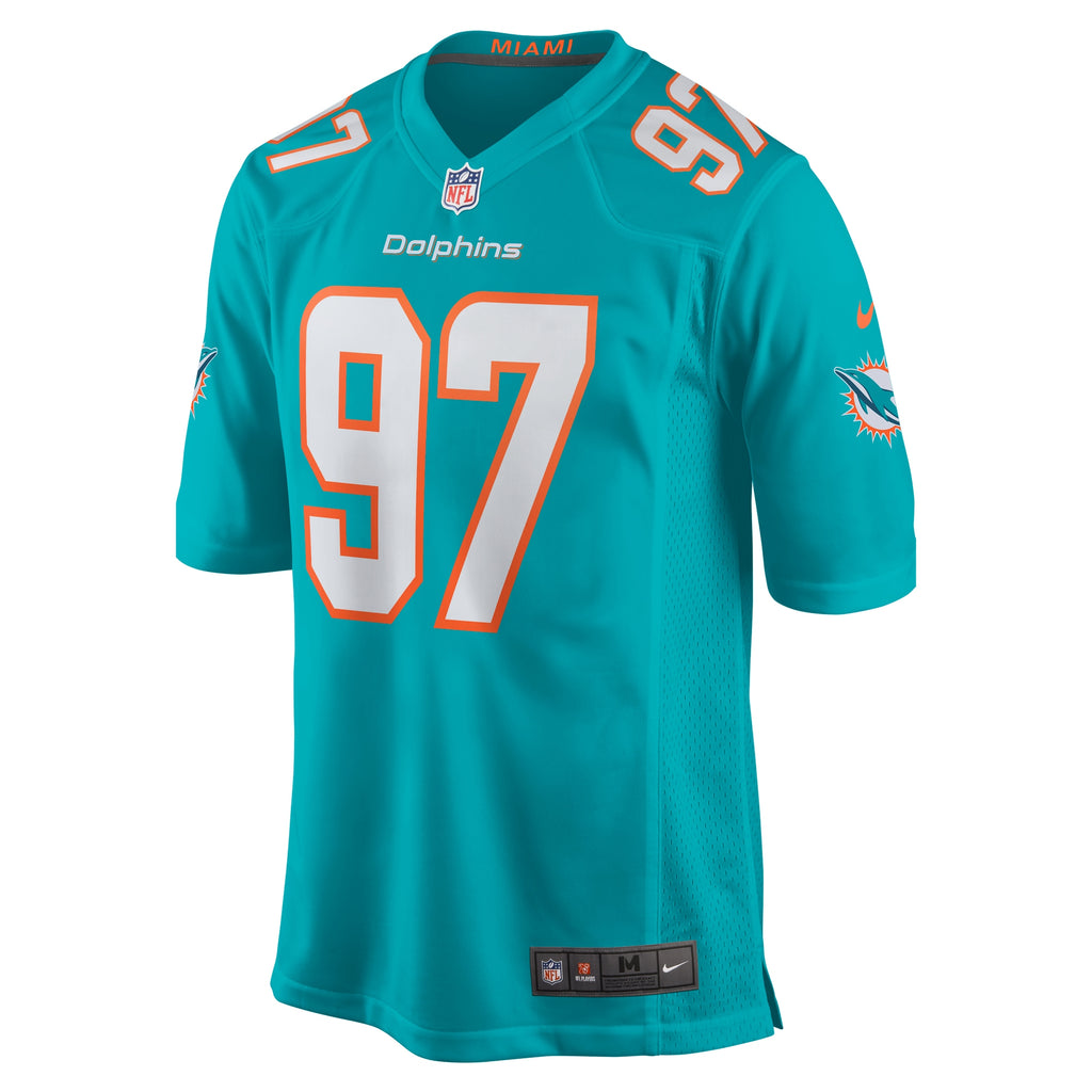 Jaylen Twyman Miami Dolphins Home Game Player Jersey - Aqua