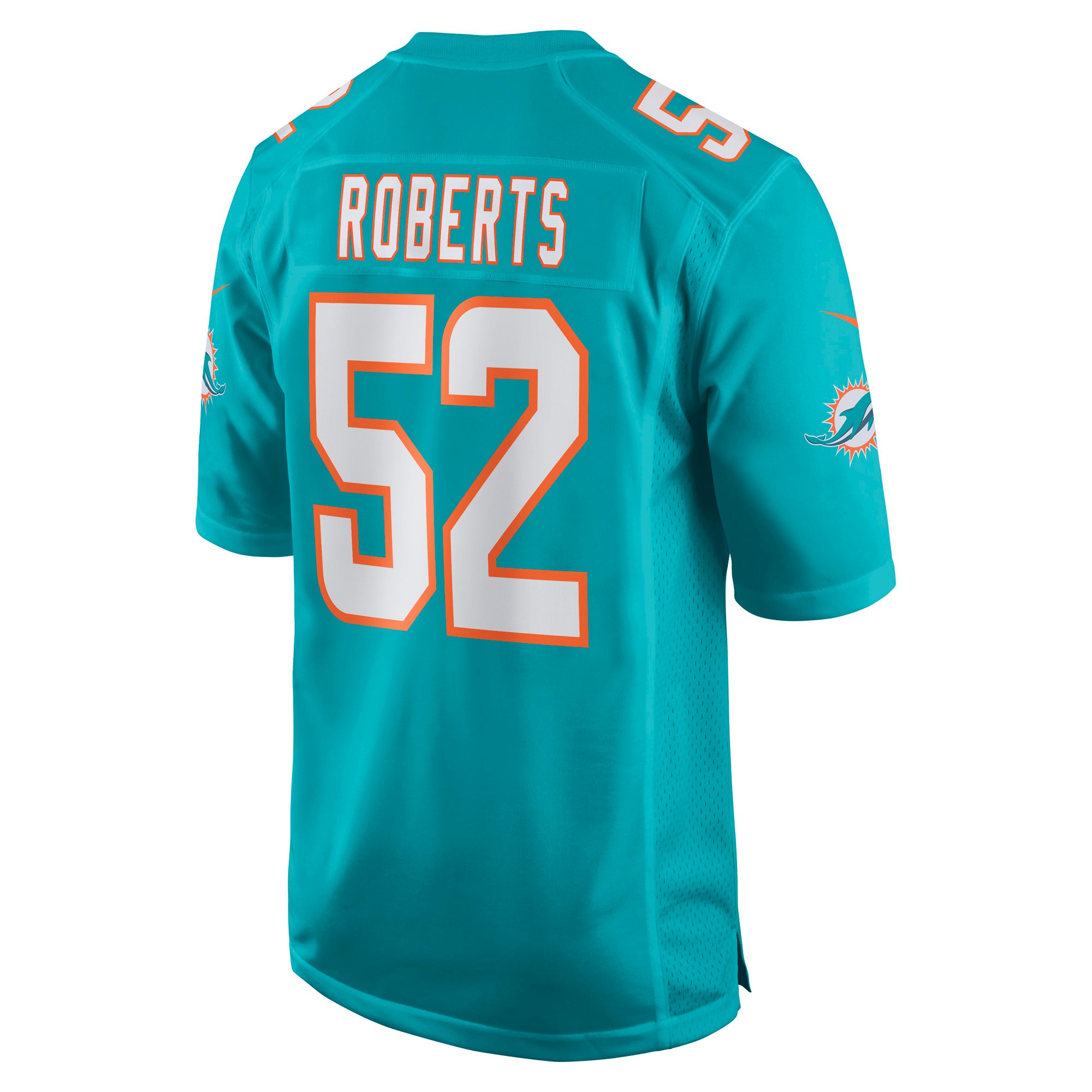 Elandon Roberts Miami Dolphins Game Player Jersey - Aqua